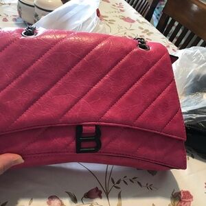 Chic Pink Quilted Shoulder Bag
